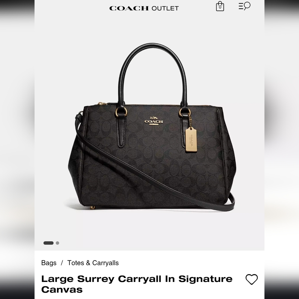 Coach Brown Satchel with Gold Hardware